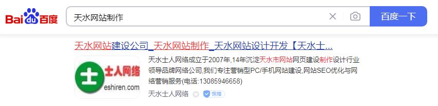 天水网站制作关键词排名图